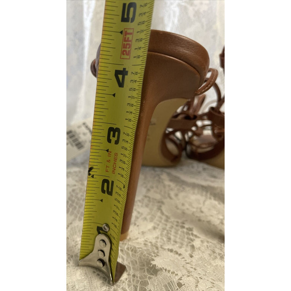 Express Women's Size 9 Tie-Up Gladiator Heeled Sandals whit tag see photos - Picture 7 of 10